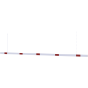 Barrier | aluminium profile | white coated / | red reflecting | white / red | reflecting one-sided | cross tube length: 5000 mm